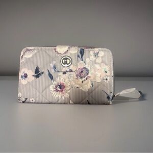 Vera Bradley Gray Floral Wallet